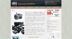 Desktop Screenshot of engranajesrobbio.com